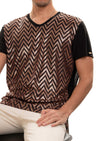 Black Bronze Zigzag Tech Tee