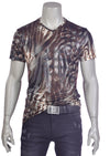 Brown Leopard Print Tee