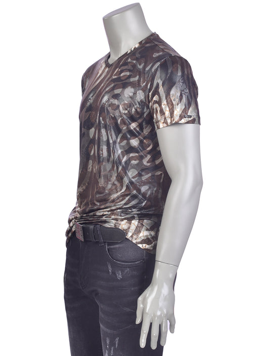 Brown Leopard Print Tee