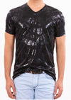 Black Alligator Spandex Print Tee