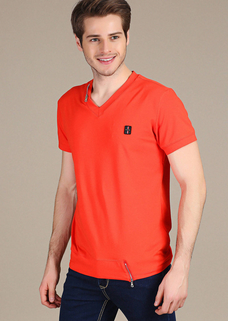 Red Zipper "Fabrizio" Tee