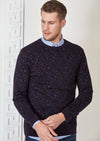 Navy Leopard Pattern Sweater