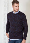 Navy Leopard Pattern Sweater