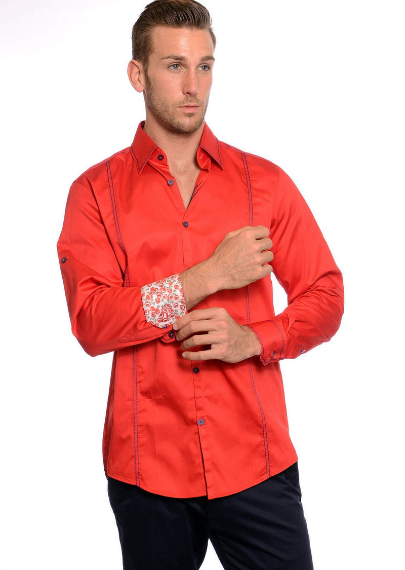 Red "Duke" Long Sleeve Shirt